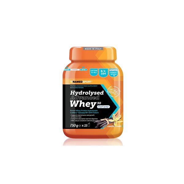 named sport hydrolysed advanced whey vaniglia integratore proteico 750 g
