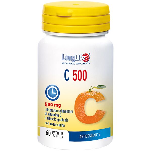 long life longlife c500 integratore vitaminico 60 tavolette rilascio ritardato