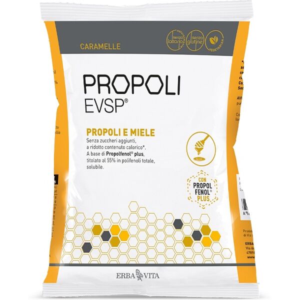 erba vita propoli evsp caramelle gusto propoli e miele 65 g