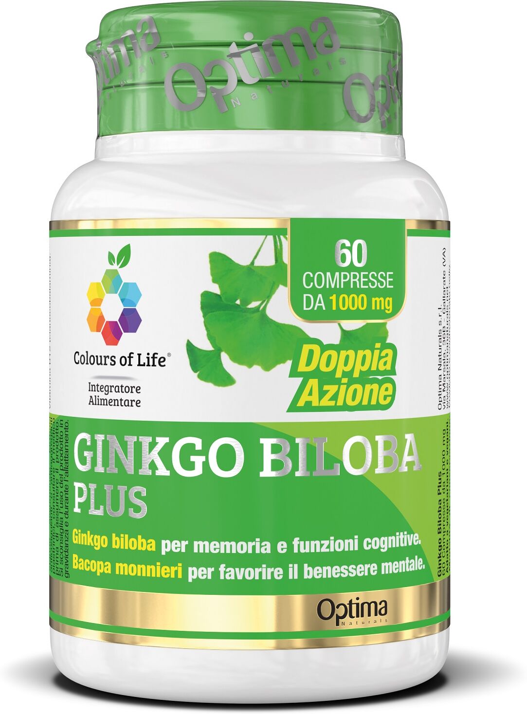 ginkgo biloba 60 compresse colours