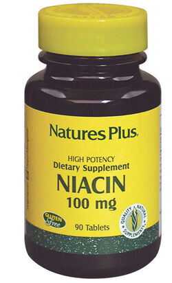 natures plus niacina vitamina b3 100 mg