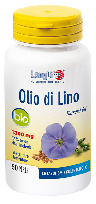 long life longlife olio di lino bio integratore 50 perle