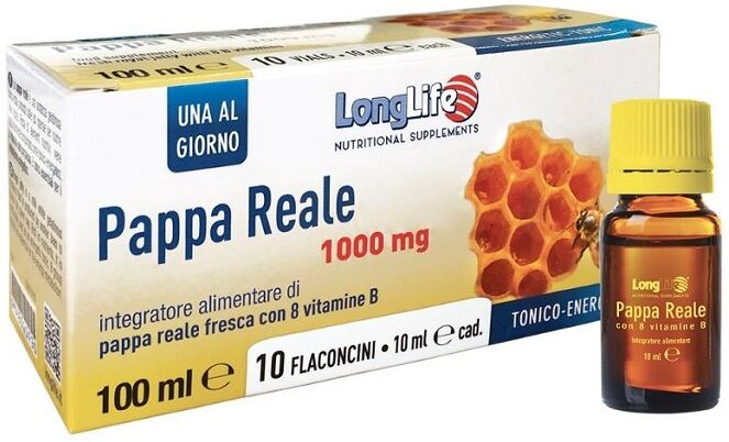 long life longlife pappa reale + vitamina b 10 flaconcini