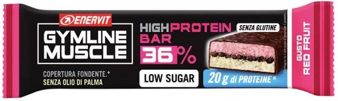 enervit high protein bar 36% red fruit barretta 55 g