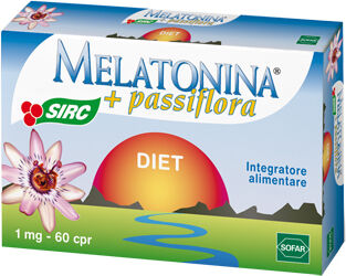 sofar melatonina diet+passiflora 60 compresse