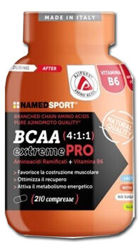 named sport bcaa 4:1:1 extremepro integratore aminoacidi ramificati 210 compress