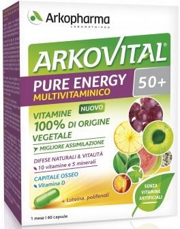 arkopharma arkovital pure energy 50+ 60 capsule