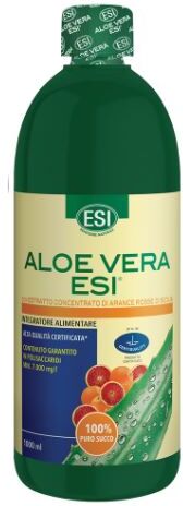 esi aloe vera puro succo con arancia rossa