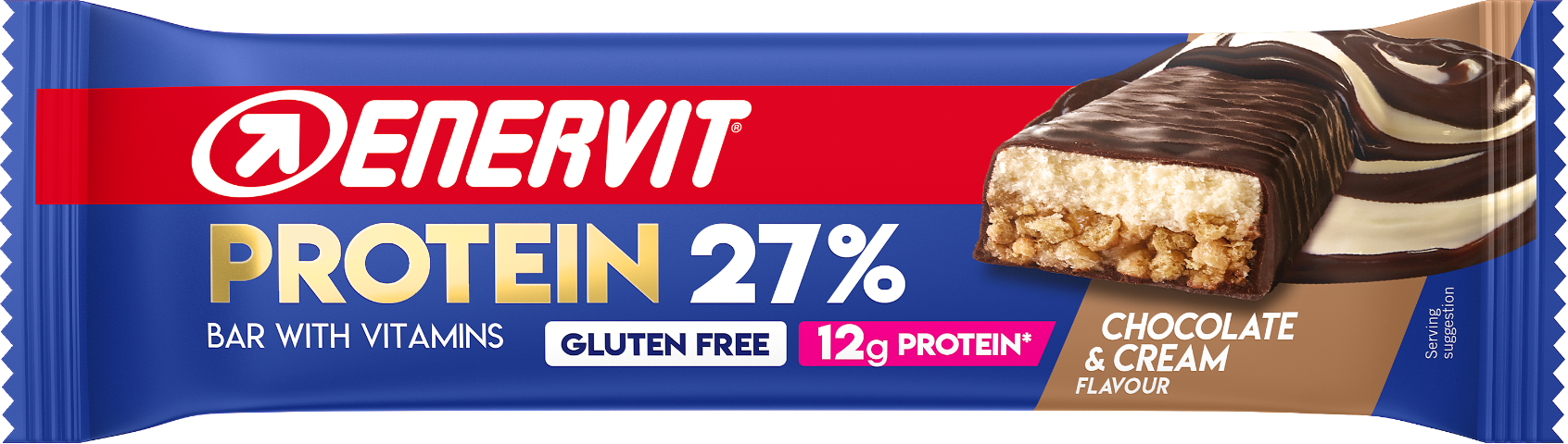 enervit power sport protein bar cioccolato&crema barretta proteica 45g