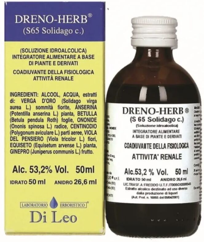 dreno-herb composto s65 solidagp 50 ml