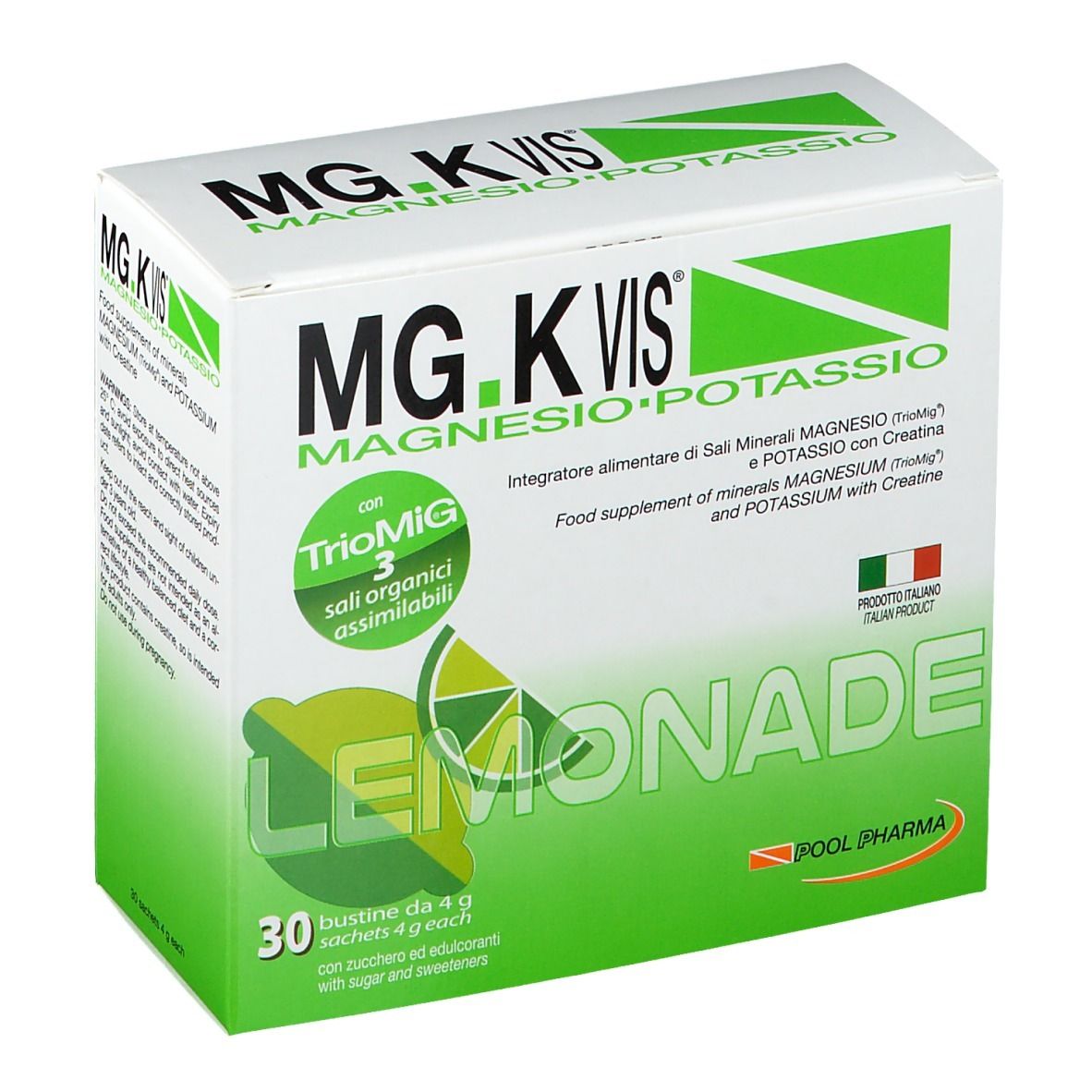 mgk-vis mg.k vis magnesio potassio lemonade integratore sali minerali 30 bustine