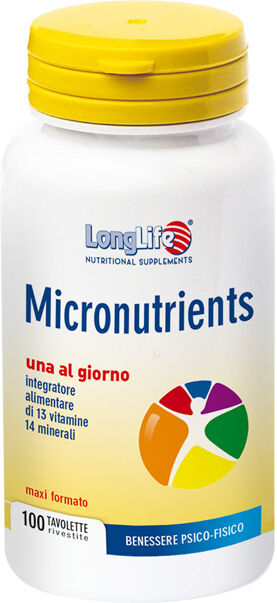 long life longlife micronutrients alimentare 100 tavolette