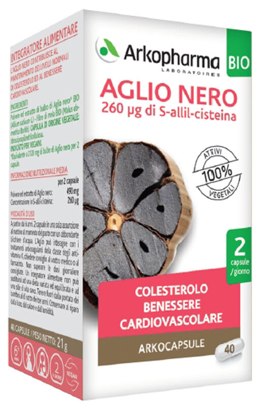 Arkopharma Aglio Nero Bio 40 Capsule