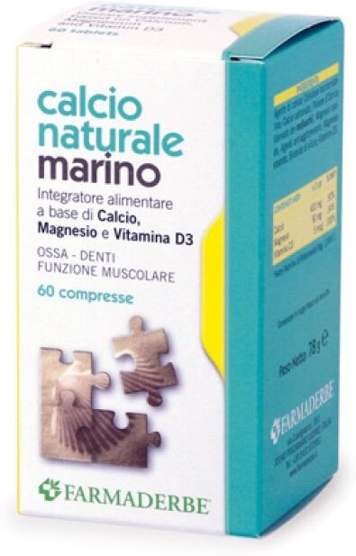 Farmaderbe Calcio Naturale Marino 60 Compresse