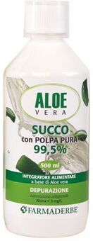 Farmaderbe Aloe Vera Succo Polpa 500 ml