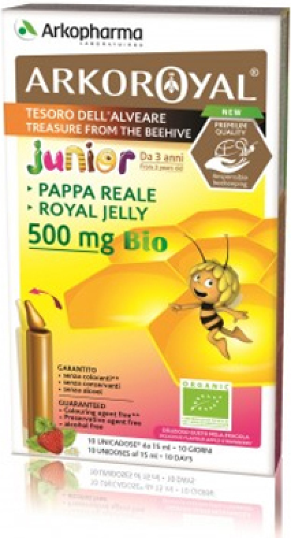 Arkopharma Arkoroyal Pappa Reale Bio Junior 500 mg 20 Flaconcini