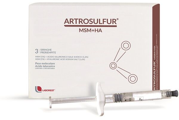 Laborest Artrosulfur MSM + HA 3 siringhe pre-riempite 2ml