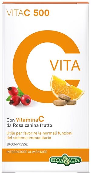 Erba Vita Vita C 500 Integratore Sistema Immunitario 30 Compresse