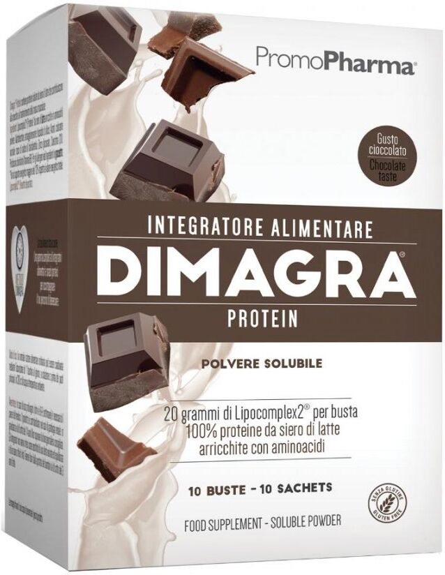 Promopharma Dimagra Protein Cioccolato 10 Buste