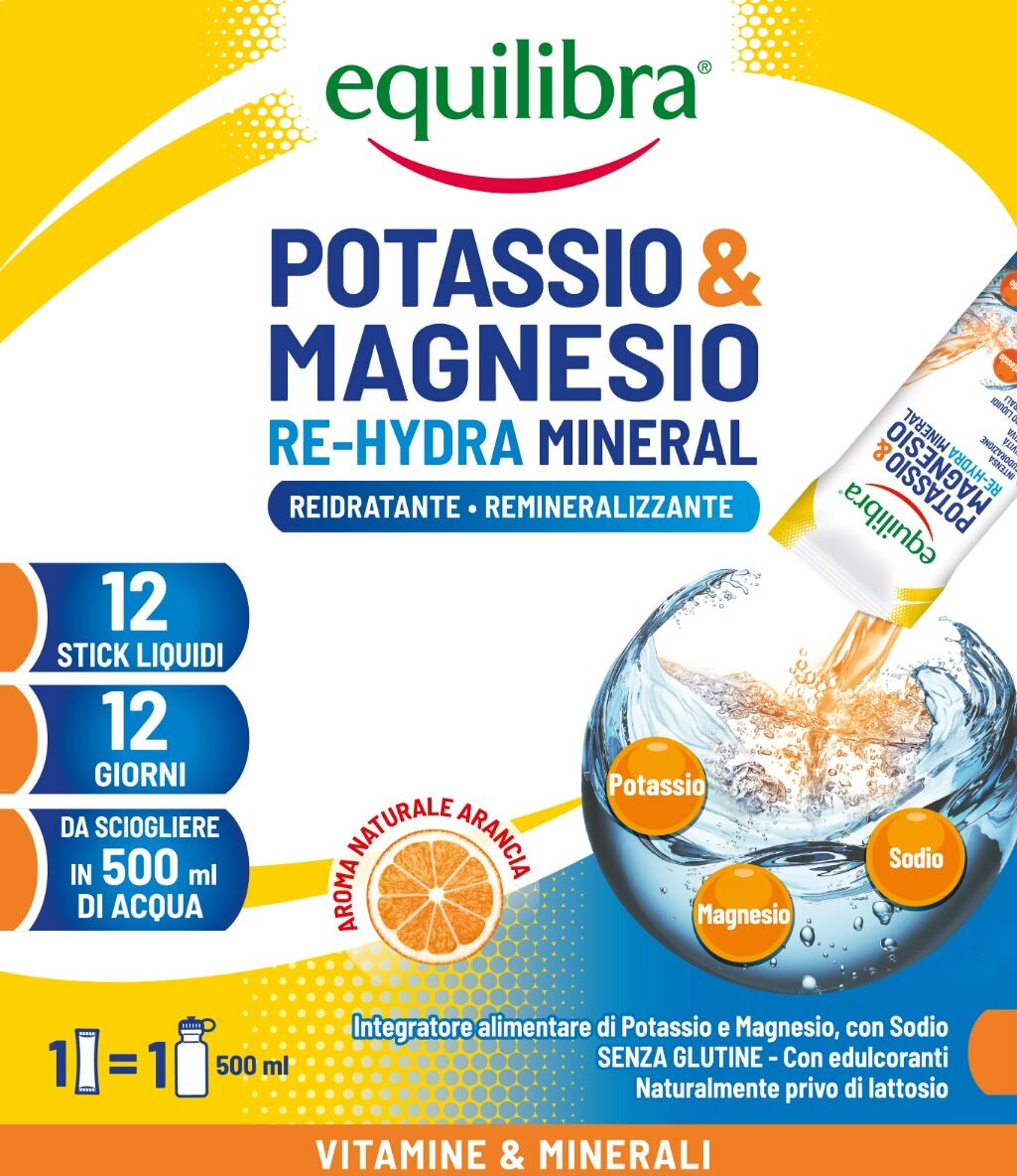 Equilibra Potassio&Magnesio Re -Hydra 12Stick