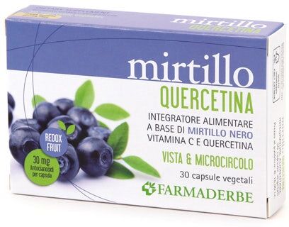 Farmaderbe Mirtillo Quercetina 30 Capsule