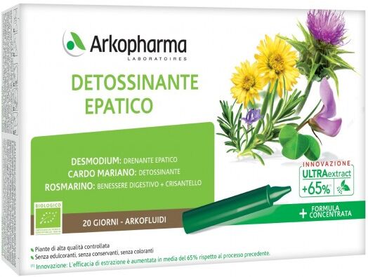 Arkopharma Arkofluidi Detossinante Epatico 20 Flaconcini