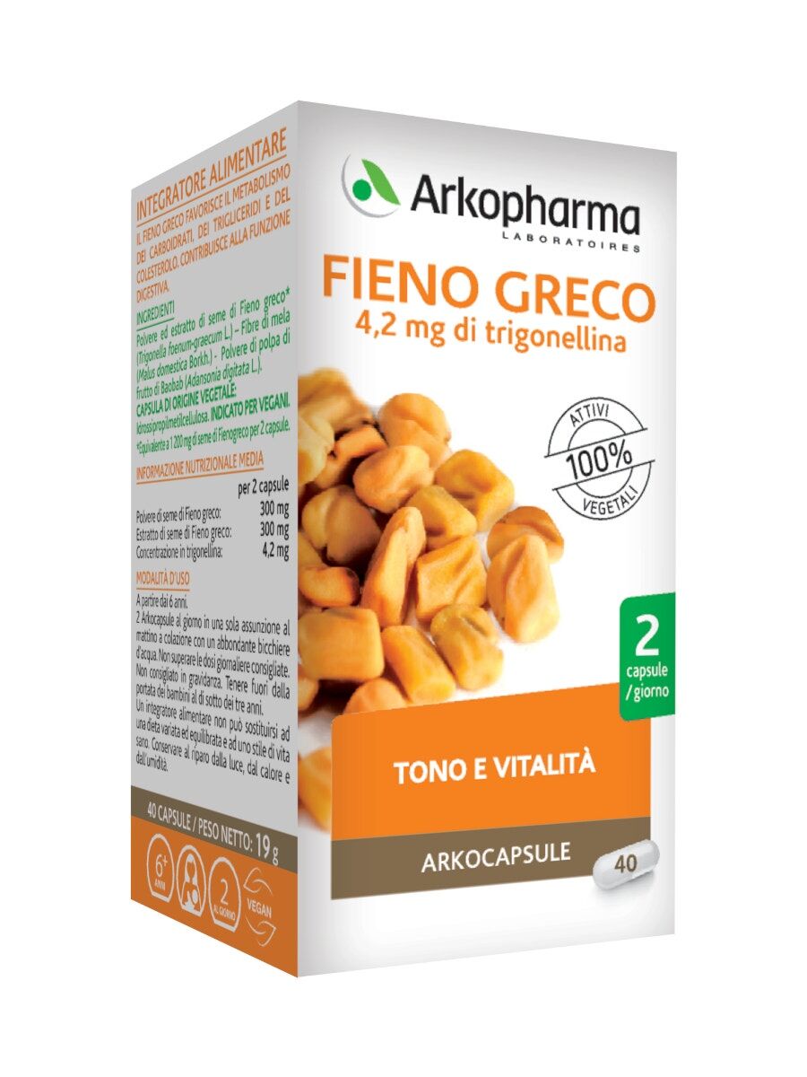 Arkopharma Fieno Greco Bio 40 Capsule