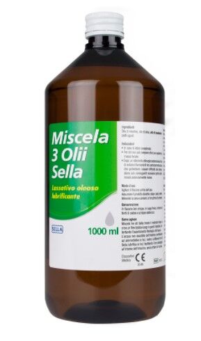 Sella Miscela 3 Olii Integratore Lassativo Emolliente 1000 ml