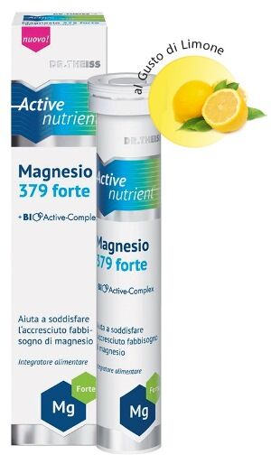 Dr Theiss Dr. Theiss Active Nutrient Magnesio 379 Forte Integratore di Sali MInerali 20 Co