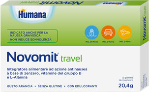 Humana Novomit Travel Integratore Anti Nausea 12 Gomme