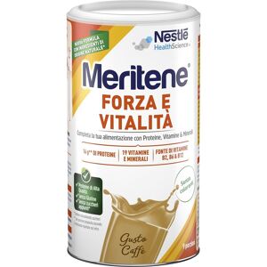 Meritene Forza e Vitalità Polvere Caffè Integratore Proteine Vitamine e Mineral