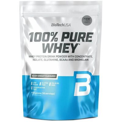 Biotechusa 100% Pure Whey Protein Drink Powder Black Biscuit 454 g Biotechusa 100% Pure Whey Protein Drink Powder Black Biscuit 454 g