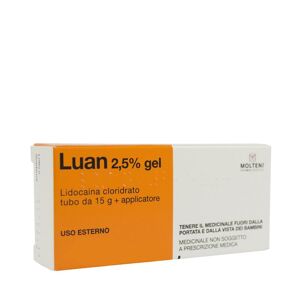 Luan Gel 2,5% Lidocaina Anestetico Topico 15g