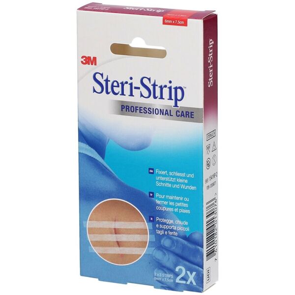 3m steristrip cerotto sterile per sutura piccole ferite 6x75 mm 6 pezzi