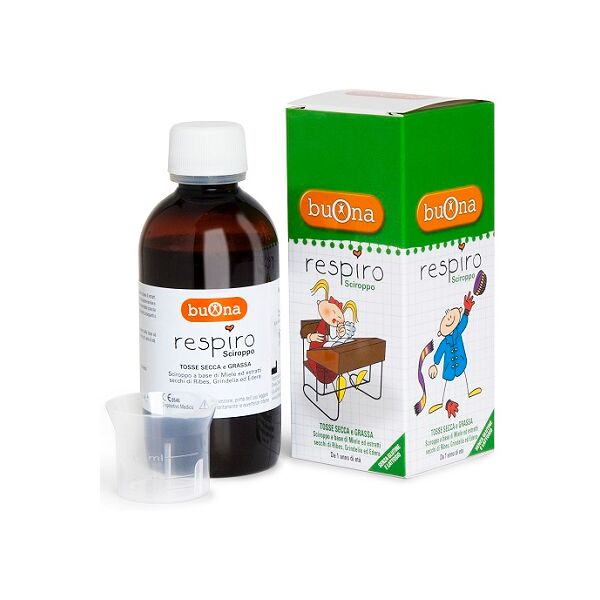 buona respiro sciroppo per tosse secca e grassa bambini 140 ml