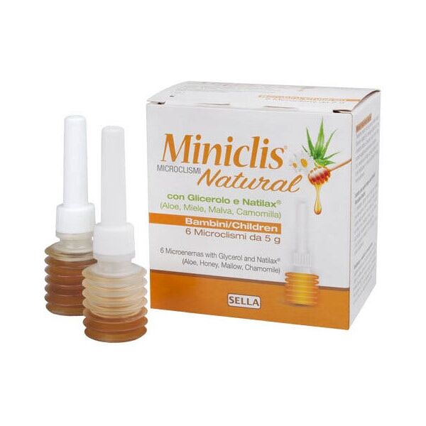 sella miniclis natural bambini lassativo 6 microclismi