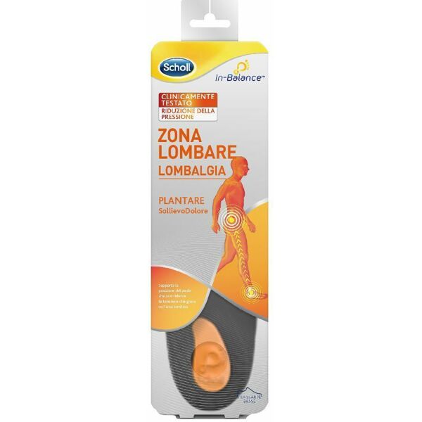 scholl zona lombare plantare per lombalgia taglia m 2 pezzi