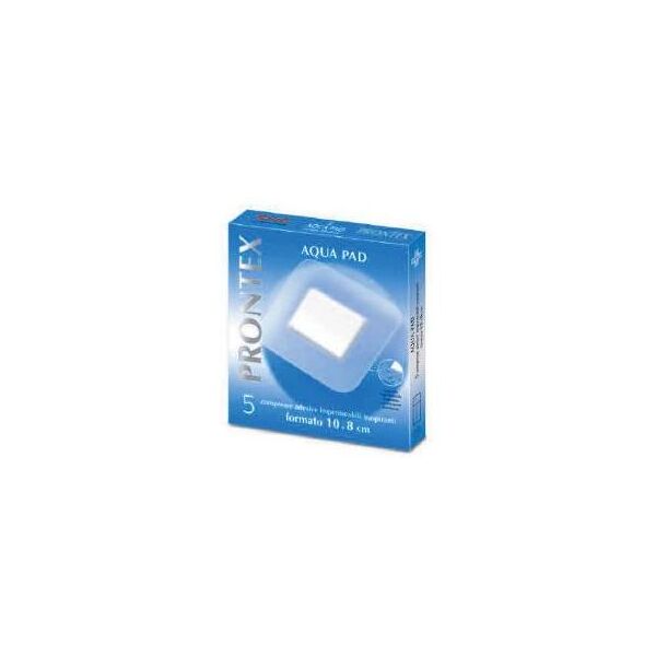 prontex safety  aqua pad garza adesiva impermeabile 10x8 cm 5 garze