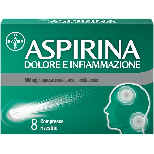 aspirina dolore e infiammazione 8 compresse