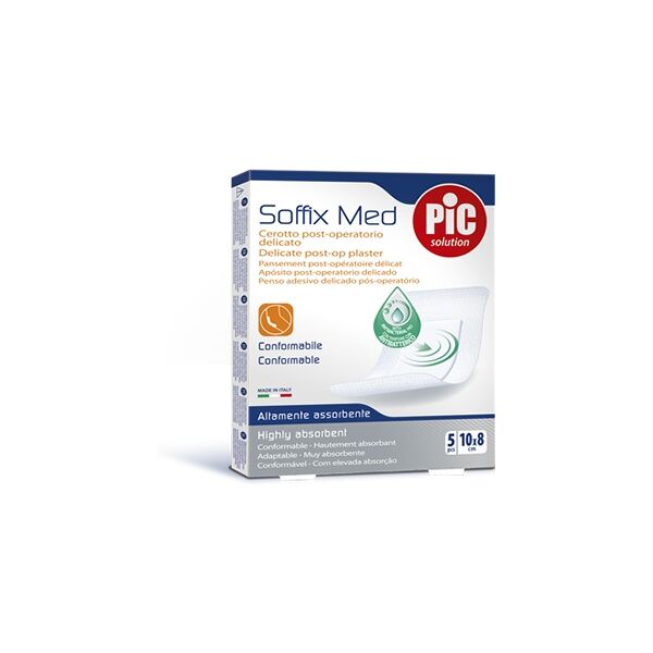 pic soffix med cerotto post operatorio delicato 10x8 cm 5 pezzi