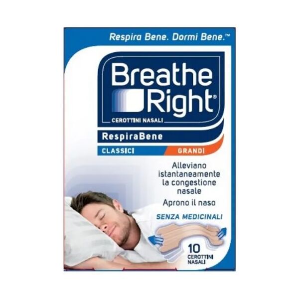 breathe right classici grandi 10 pezzi