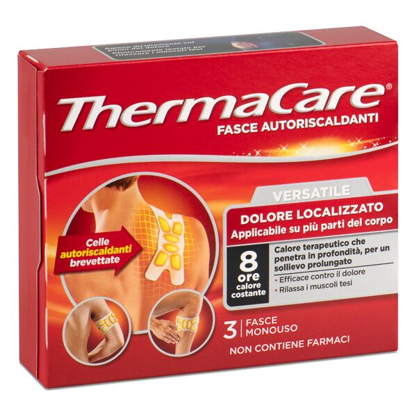 thermacare versatile fasce autoriscaldanti 3 pezzi