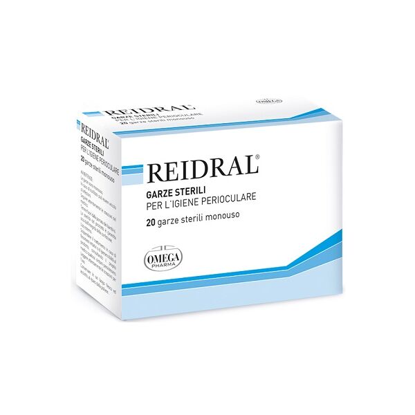 omega pharma reidral garze sterili per igiene oculare 20 pezzi
