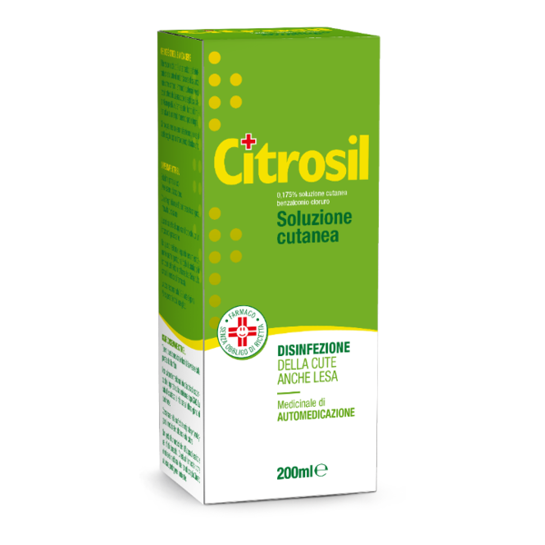 citrosil 0,175% benzalconio soluzione cutanea 200 ml