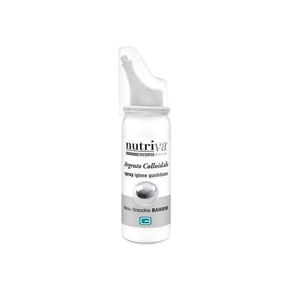 nutriva argento colloidale spray pulizia naso e orecchie bambini 30 ml