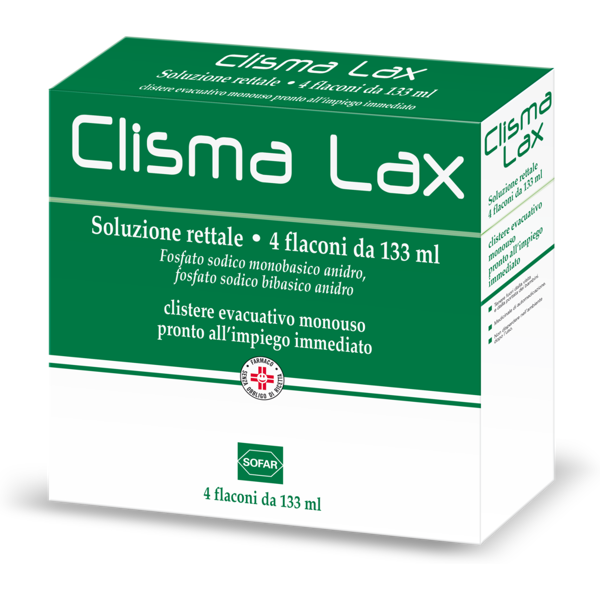 sofar clisma lax soluzione rettale 4 clismi 133 ml