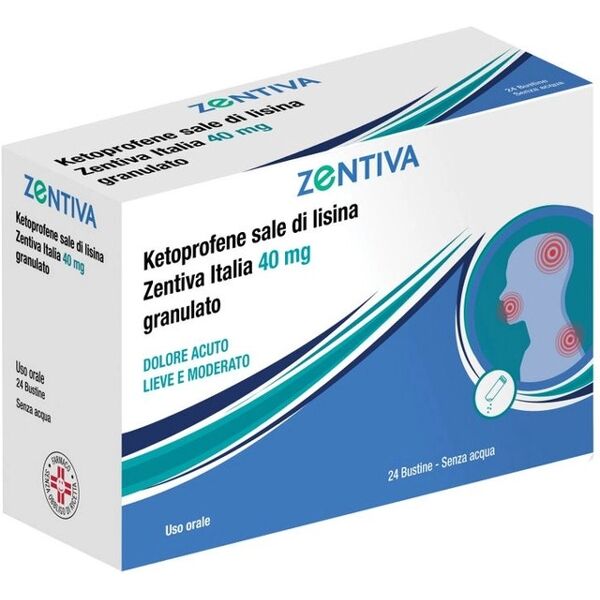 zentiva ketoprofene sale di lisina  40 mg 24 bustine