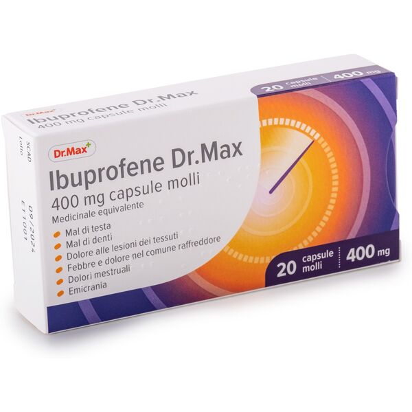 dr.max ibuprofene 400 mg 20 capsule