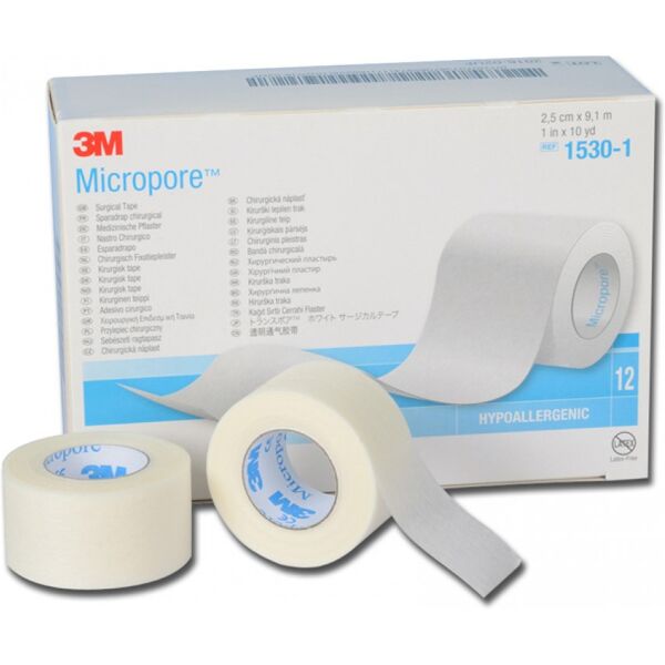 3m italia micropore silicone 2,5 cm x 5 m