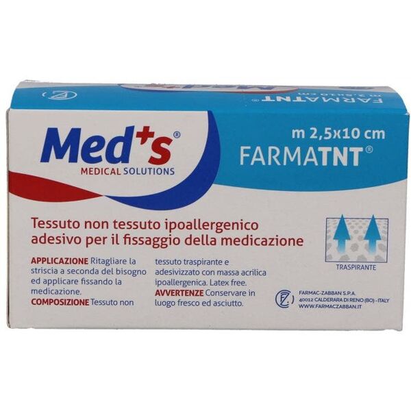 farmac-zabban med's fix cerotto tnt autoadesivo in rotolo 2,5 m x 10 cm